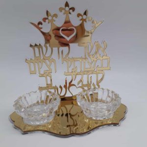 פמוטי פרספקס - ברכת הדלקת נרות